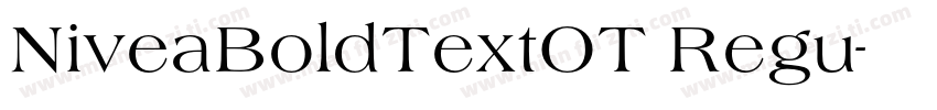 NiveaBoldTextOT Regu字体转换